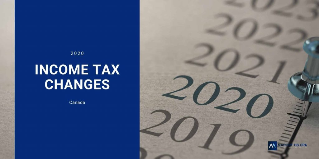 Canada Tax Changes Effective January 01, 2020